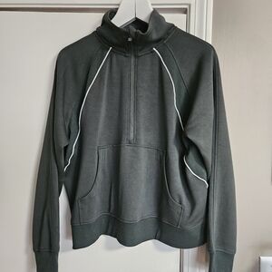 Danskin Women's Charcoal Half-Zip Hoodie